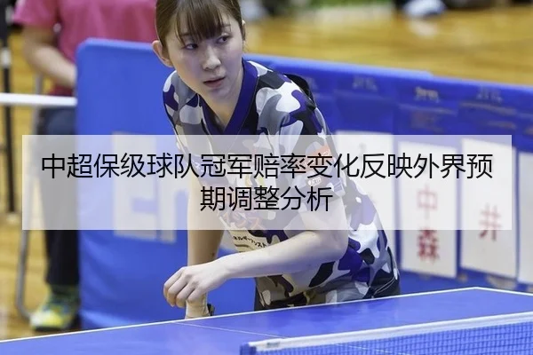 中超保级球队冠军赔率变化反映外界预期调整分析